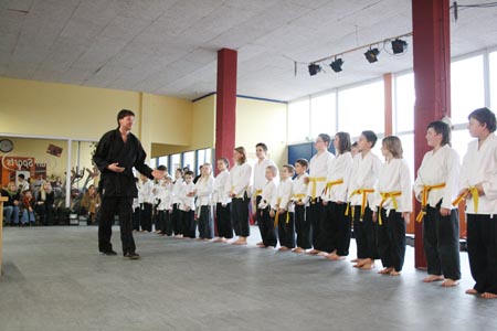 Manuel bei der 1. Gürtelprüfung 2007 in Kleve